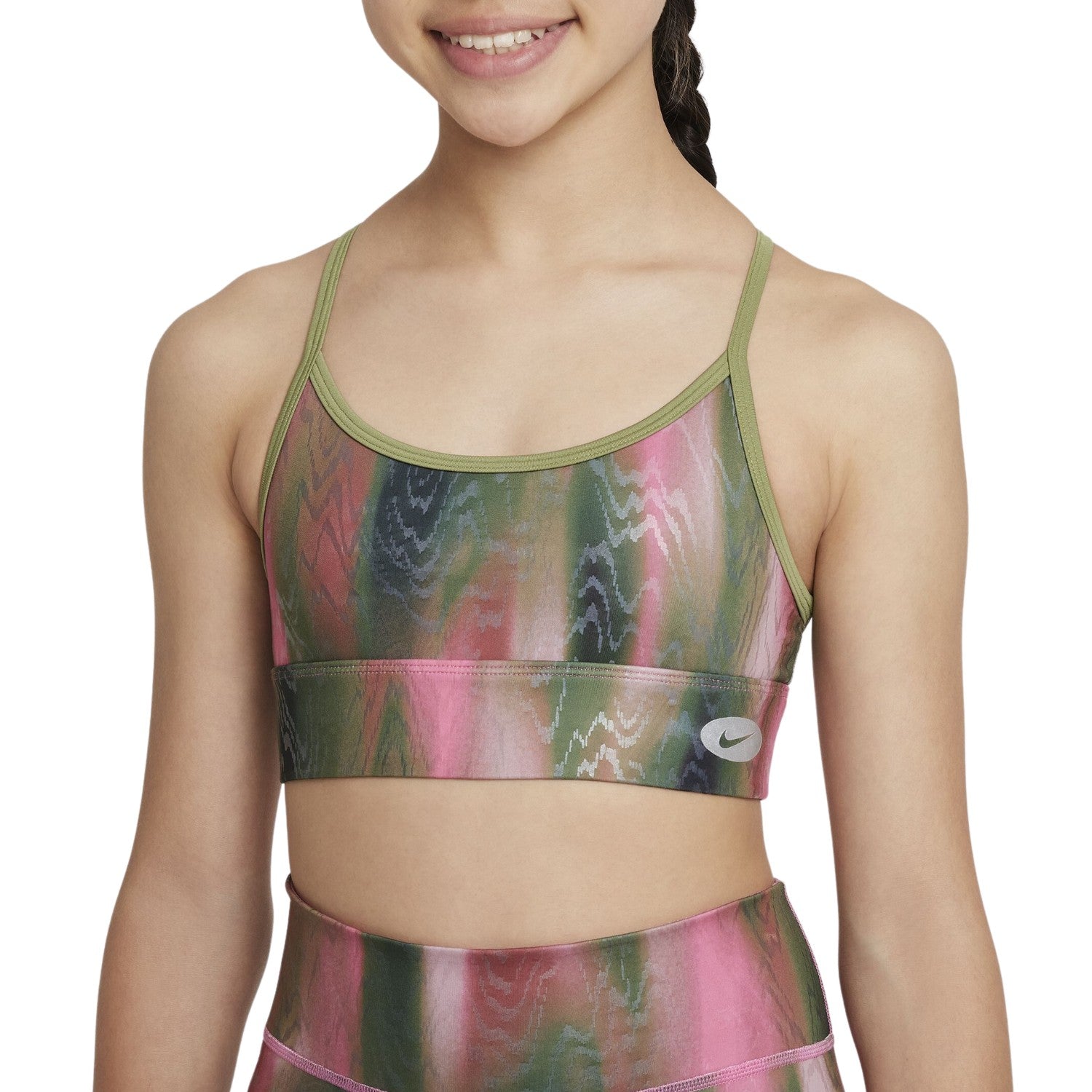 Nike Dri-fit Indy Icon Clash Girl's Training And Gym Sports Bras Big Kids Style : Dv3299