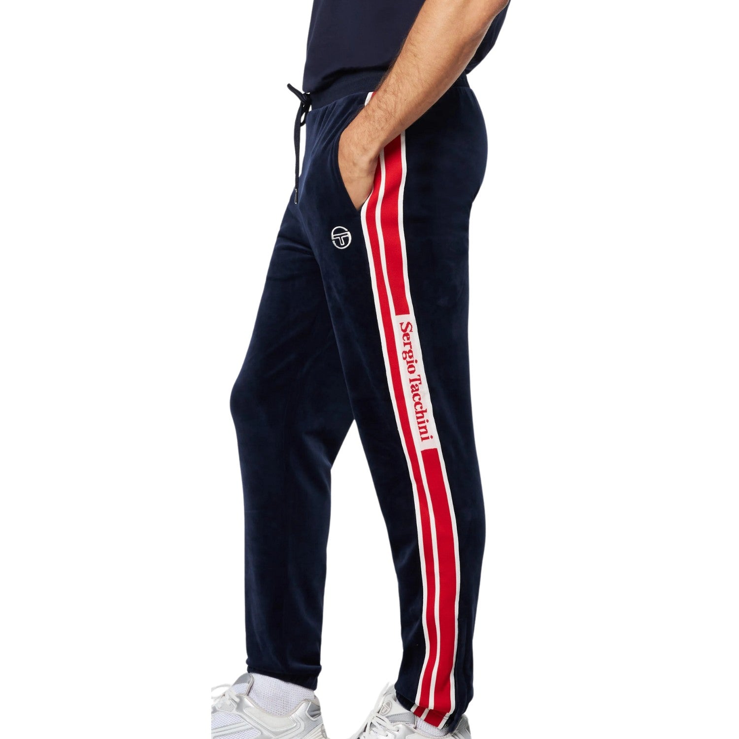 Sergio Tacchini Pereto Velour Track Pant Mens Style : Sts24m50817