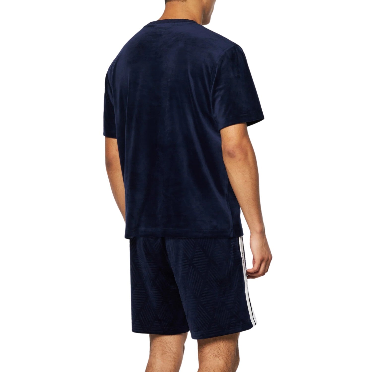 Sergio Tacchini Debossed Velour T-shirt Mens Style : Sts24m50873