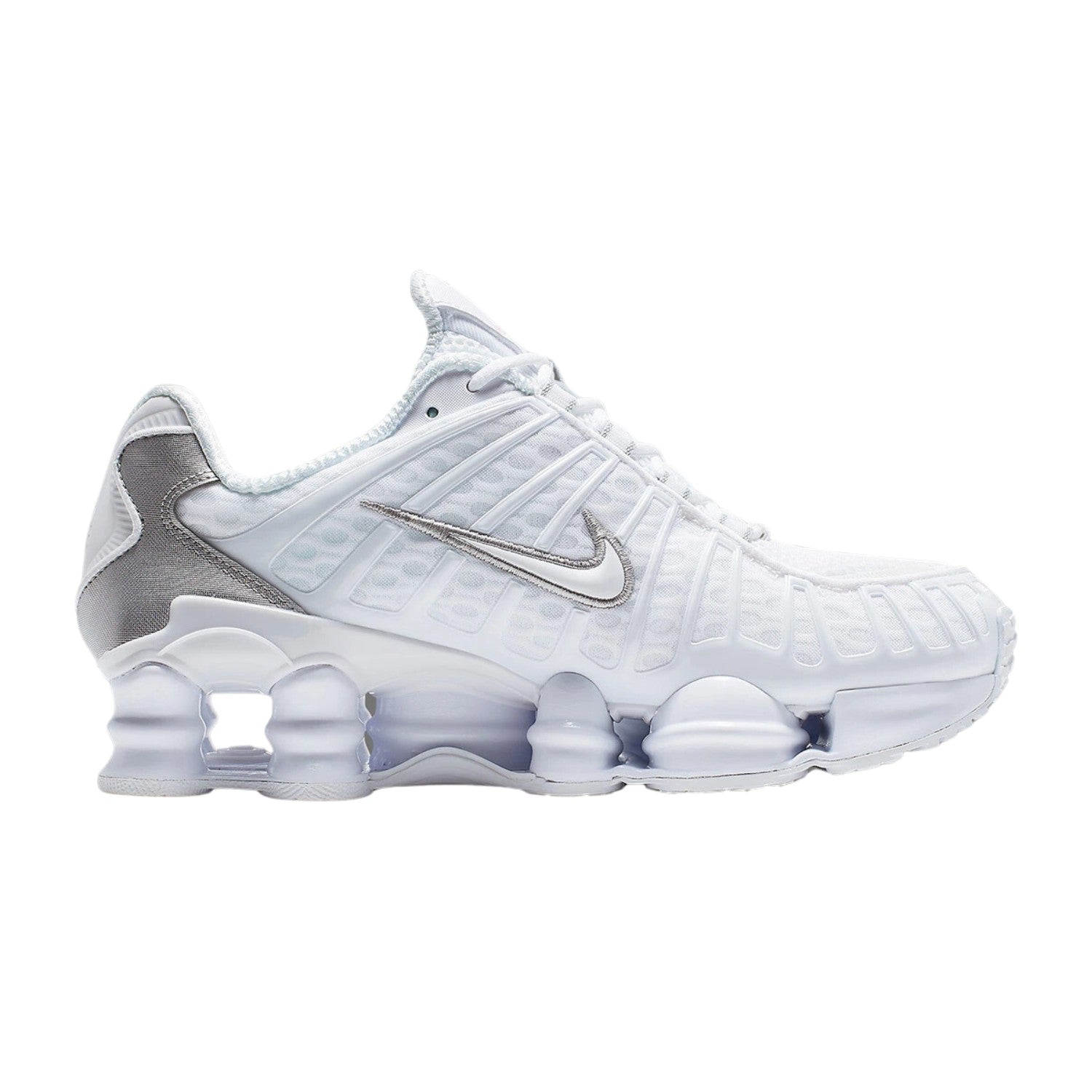 Nike Shox TL White Metallic Silver Max Orange (Women&