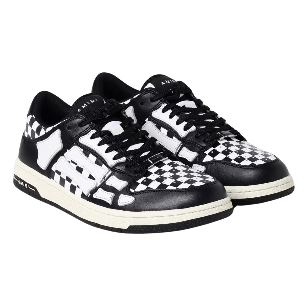 Amiri Checkered Skel Top Low Mens Style : Amfosr1032