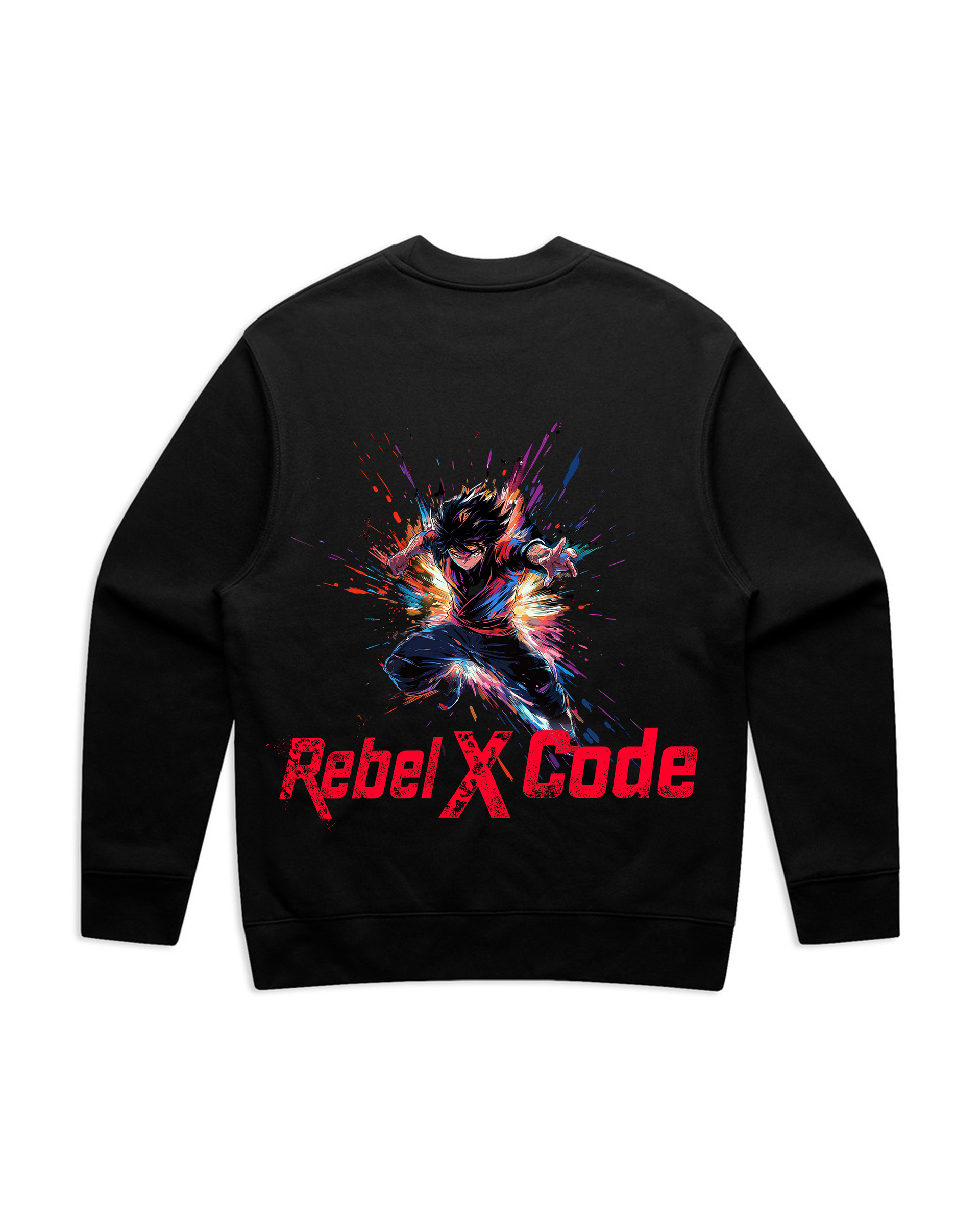 Rebel X Code Explosive Warrior Crewneck Mens Style : Rxccrw014