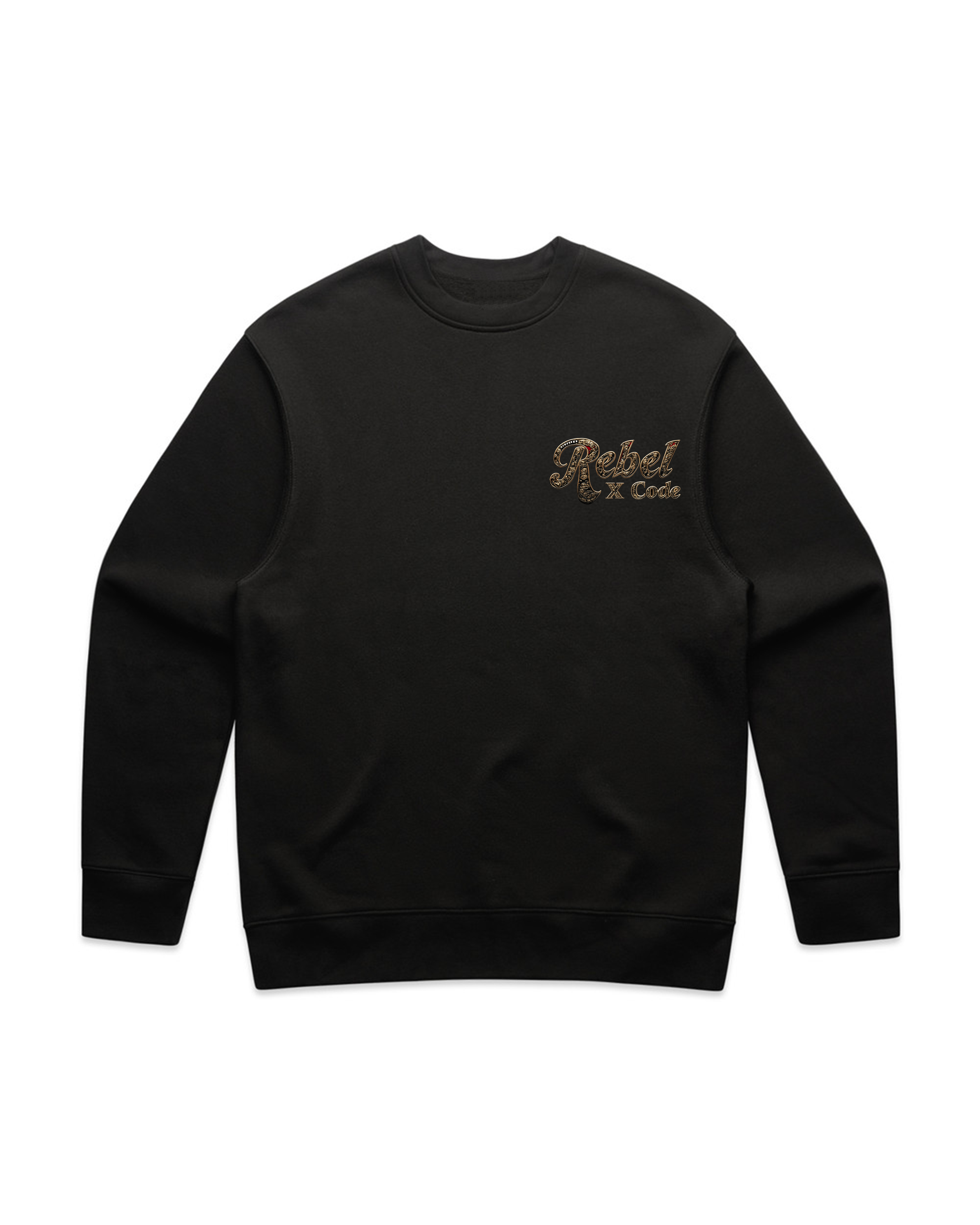 Rebel X Code Golden Filigree Crewneck Mens Style : Rxccrw020