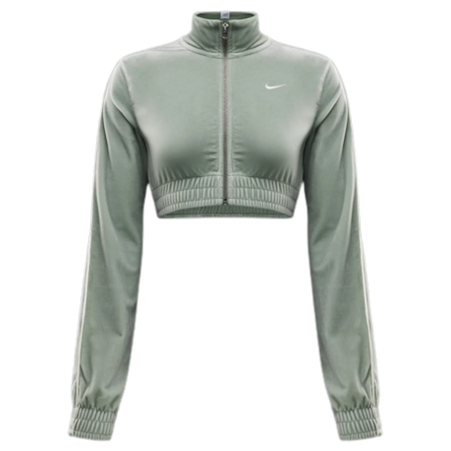 Nike Sportswear Collection Women's Cropped Velour Full-zip Top Womens Style : Fz3679