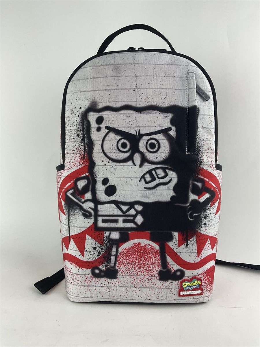 Sprayground Bob Stencil Wall Dlxr Backpack Unisex Style : 910b7327nsz