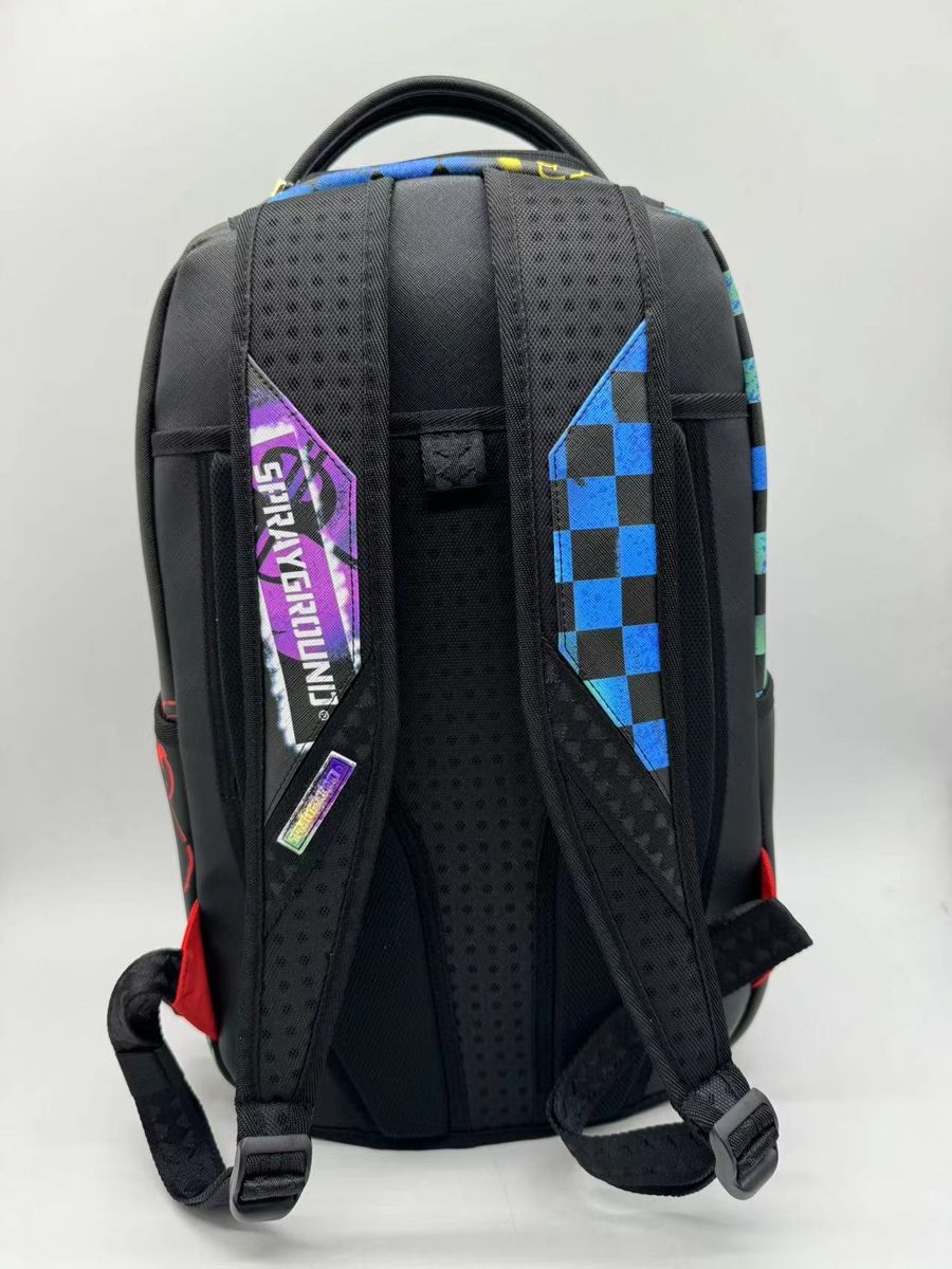 Sprayground Shark Central Stencils Dlxsv Backpack Unisex Style : 910b7620nsz