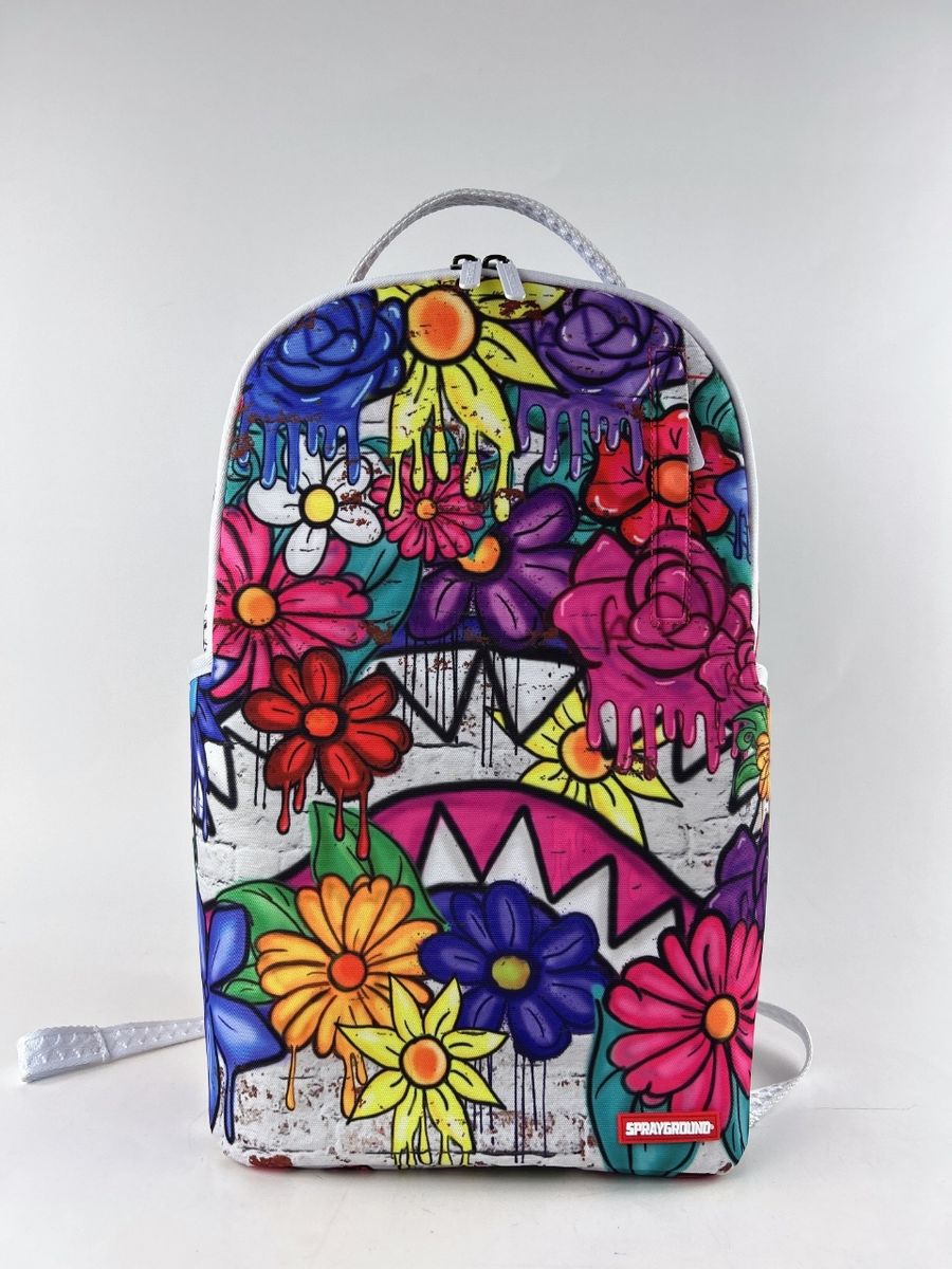 Sprayground Drippy Graffiti Floral Dlxr Backpack Unisex Style : 910b7701nsz