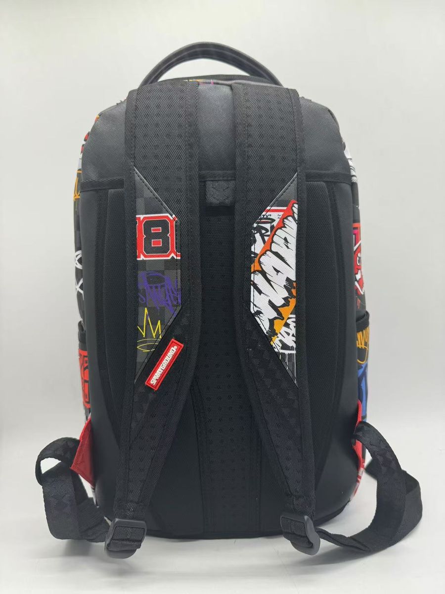 Sprayground Pacman Stickers Dlxsv Backpack Unisex Style : 910b7820nbz