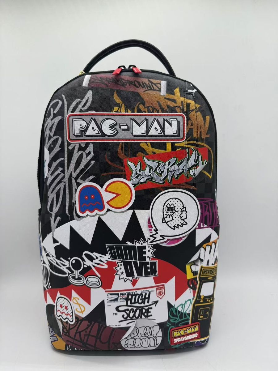 Sprayground Pacman Stickers Dlxsv Backpack Unisex Style : 910b7820nbz