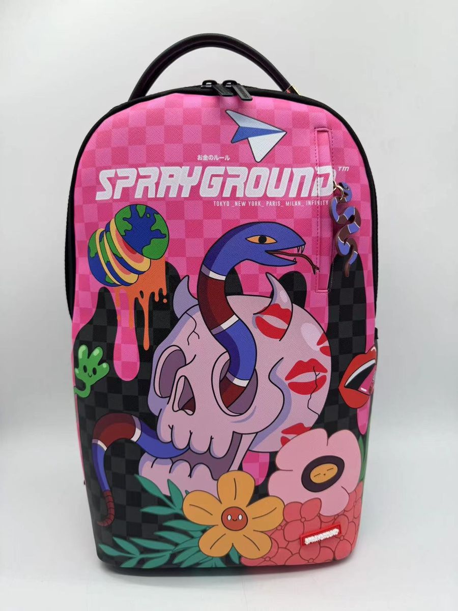 Sprayground Wtf Skull Drip Dlxsv Backpack Unisex Style : 910b7604nsz