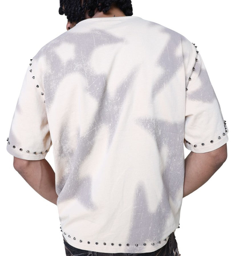 Smoke Rise Ascended Studded T-shirt Mens Style : Kt25661