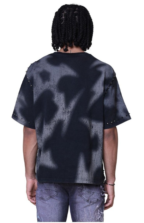 Smoke Rise Ascended Studded T-shirt Mens Style : Kt25661