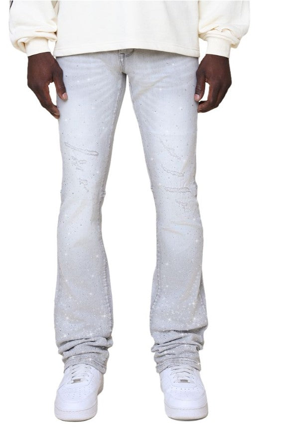 Smoke Rise All Rhinestone Jeans Mens Style : Jp25536
