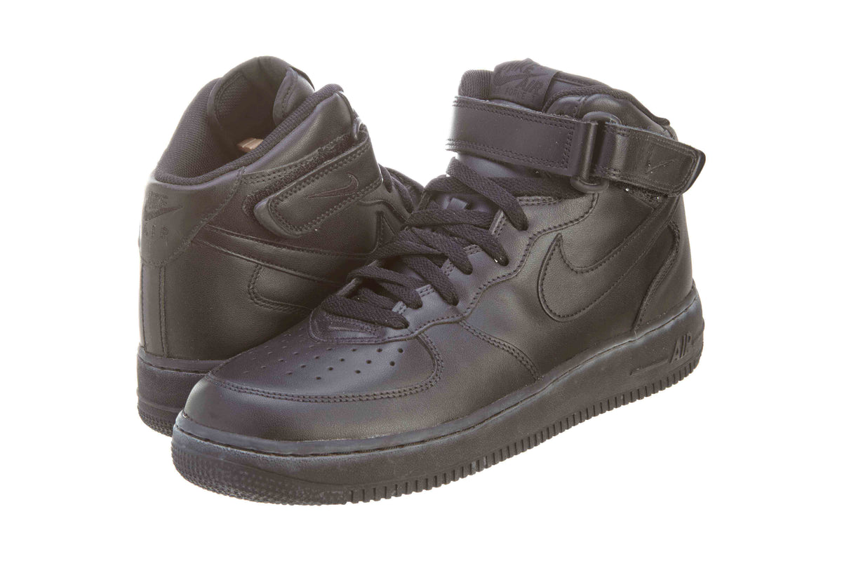 Nike Air Force 1 Mid Black Athletic Shoes Mens Style :306352