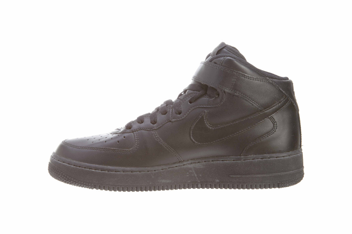 Nike Air Force 1 Mid Black Athletic Shoes Mens Style :306352