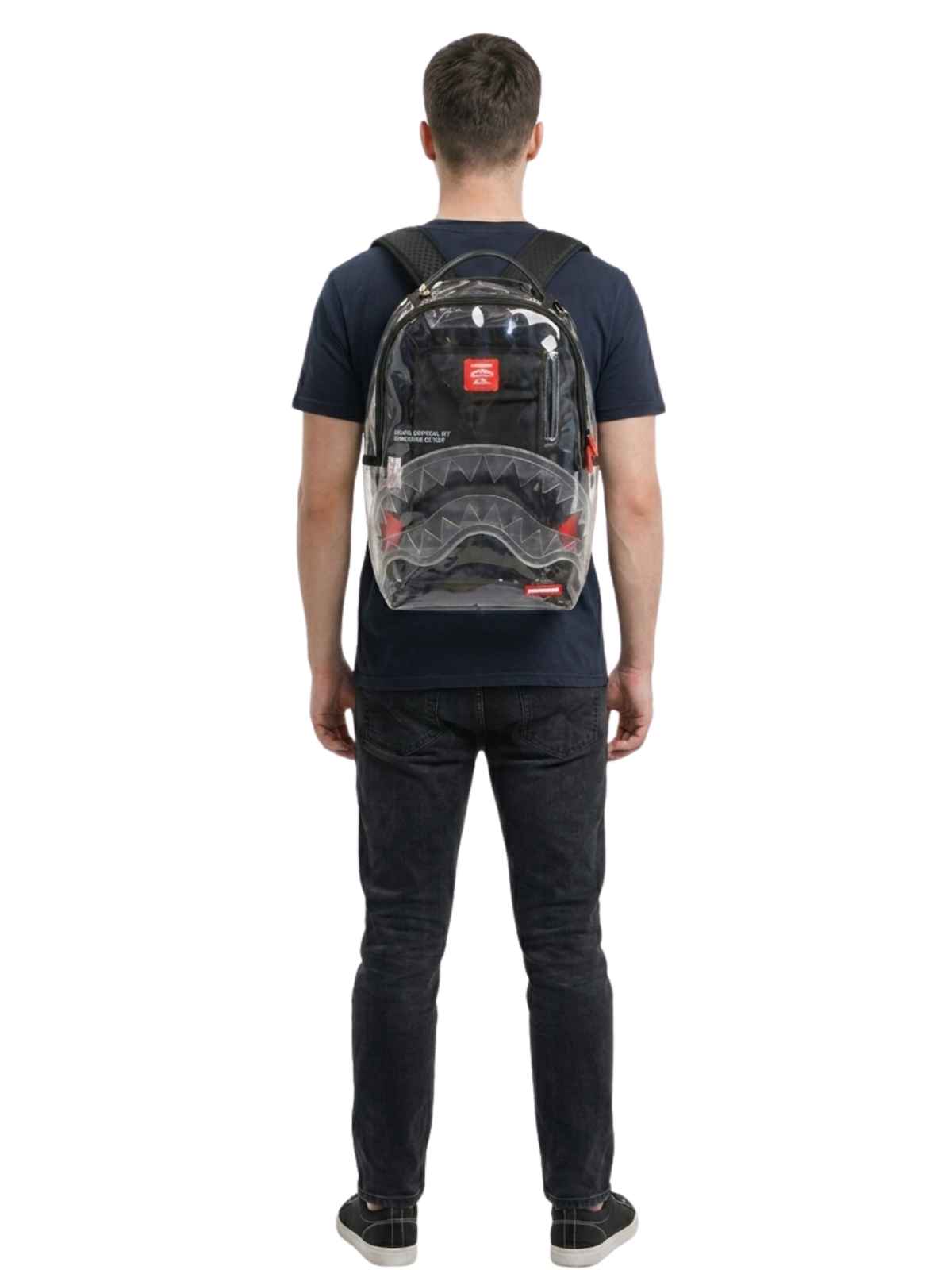 Sprayground Shark Central Clear Dlx Backpack Unisex Style : 910b7752nsz