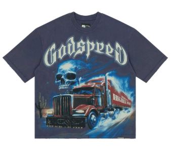 God Speed Interstate Fate T-shirt Mens Style : Gs-ift