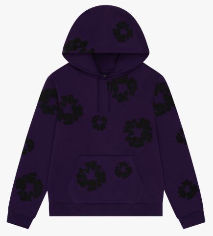 Denim Tears Black Cotton Wreath Hoodie Mens Style : Fw25thd1207