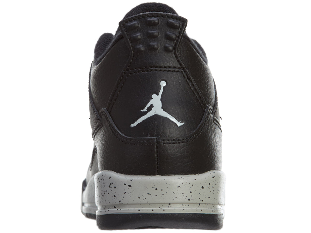Nike Jordan 4 Retro LS BP Black Tech Grey Oreo Boys / Girls Style :707430