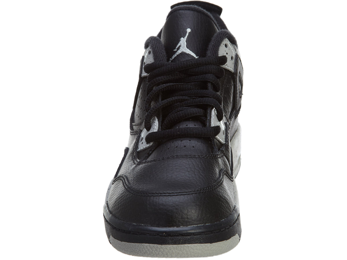 Nike Jordan 4 Retro LS BP Black Tech Grey Oreo Boys / Girls Style :707430