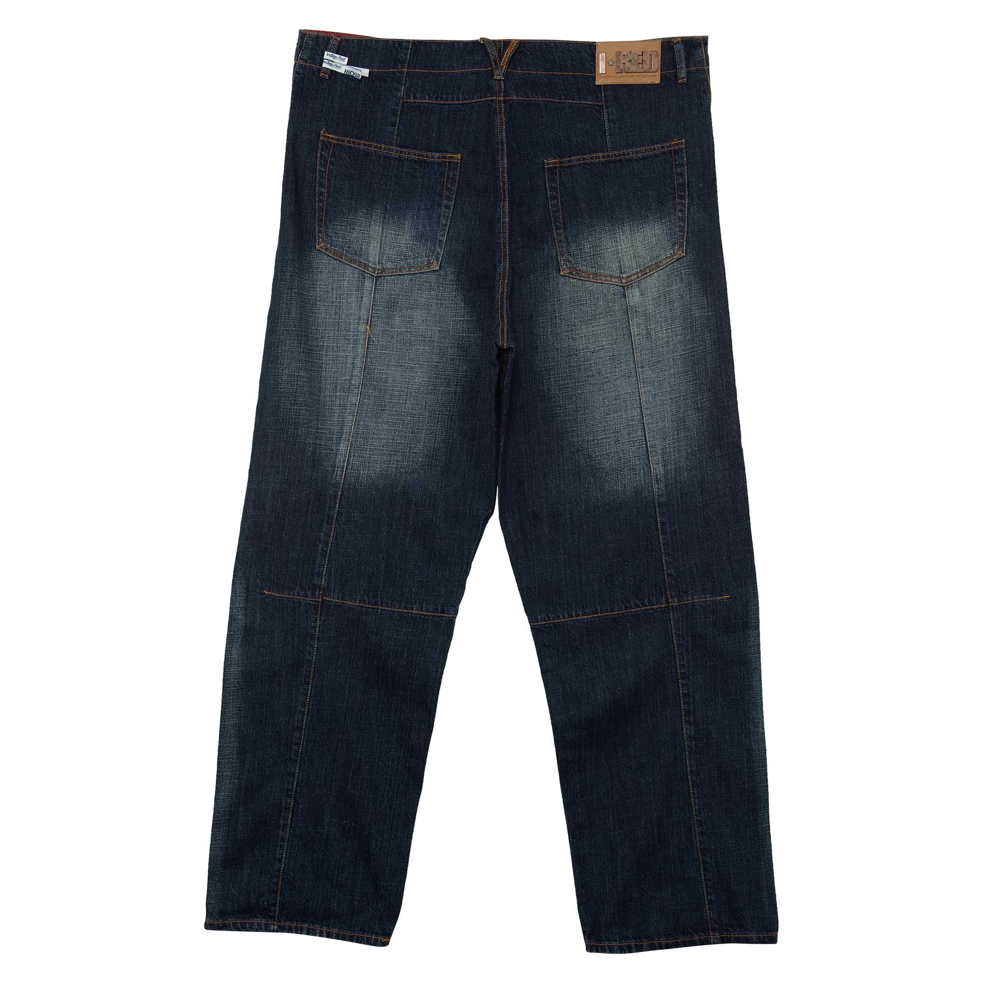 Indigo-red Jeans Mens Style : Rn98011