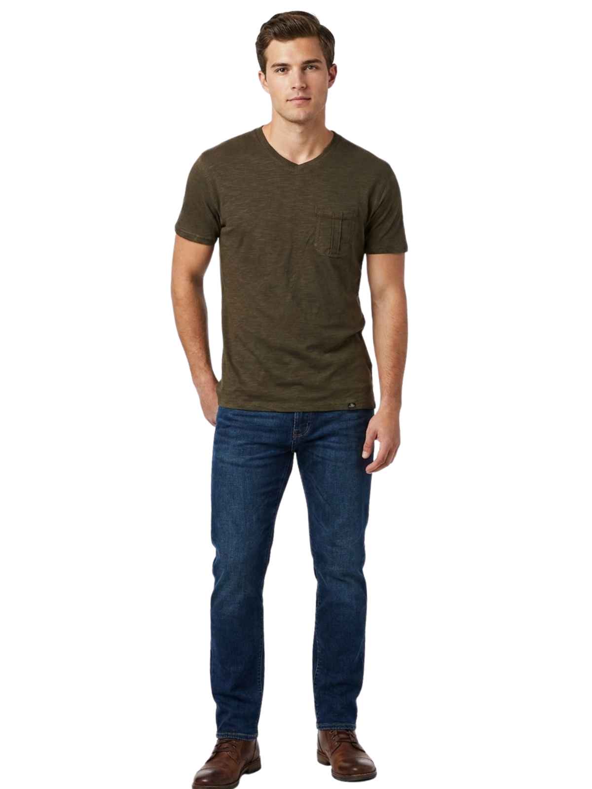 Giorgio West Modern Fit T-shirt With Pocket Mens Style : Dp1303ct