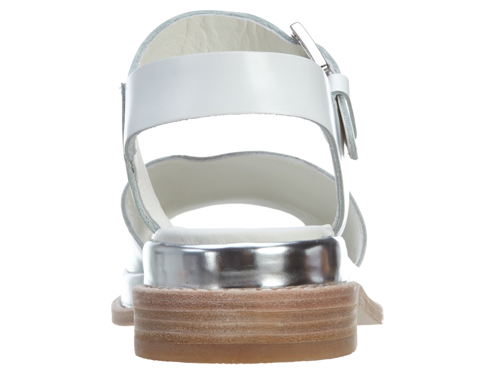 Clarks Madlen Sandal White Leather (Women&