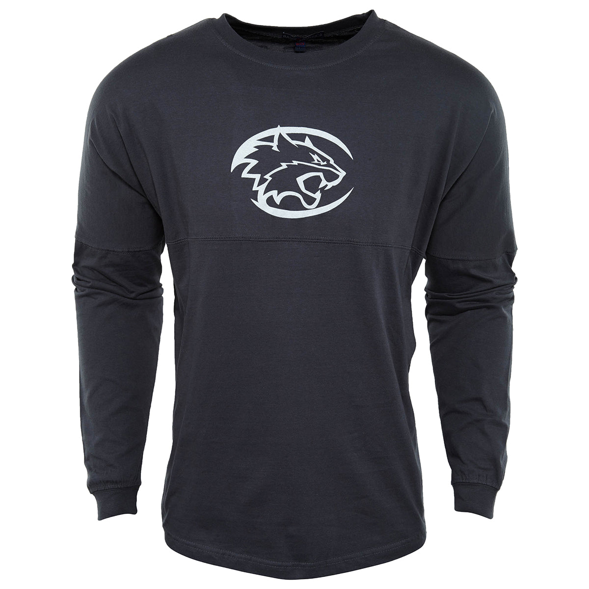 Basix Of America Rocky Point Eagles Long Sleeves Jumbo Crewneck T-Shirt Womens Style : MN-5660