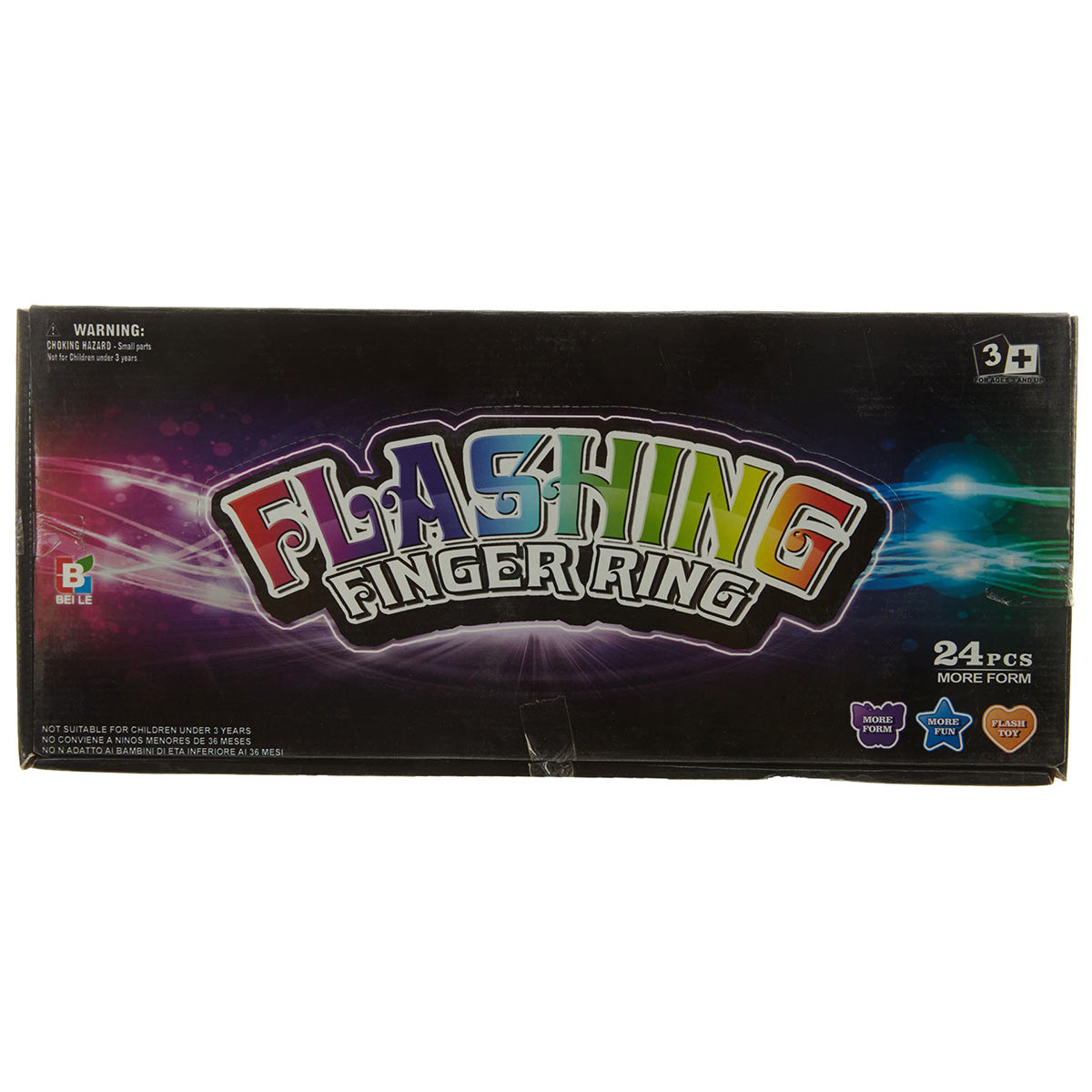 Everbright Light Ups Ring 24pc Pack Not Applicable Style : E-4