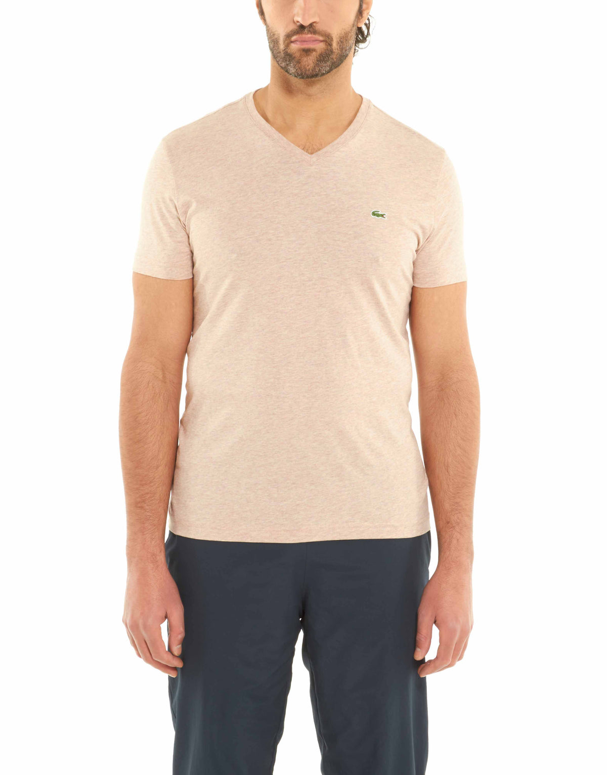 Lacoste Short Sleeve Pima Jersey V neck T-shirt Style