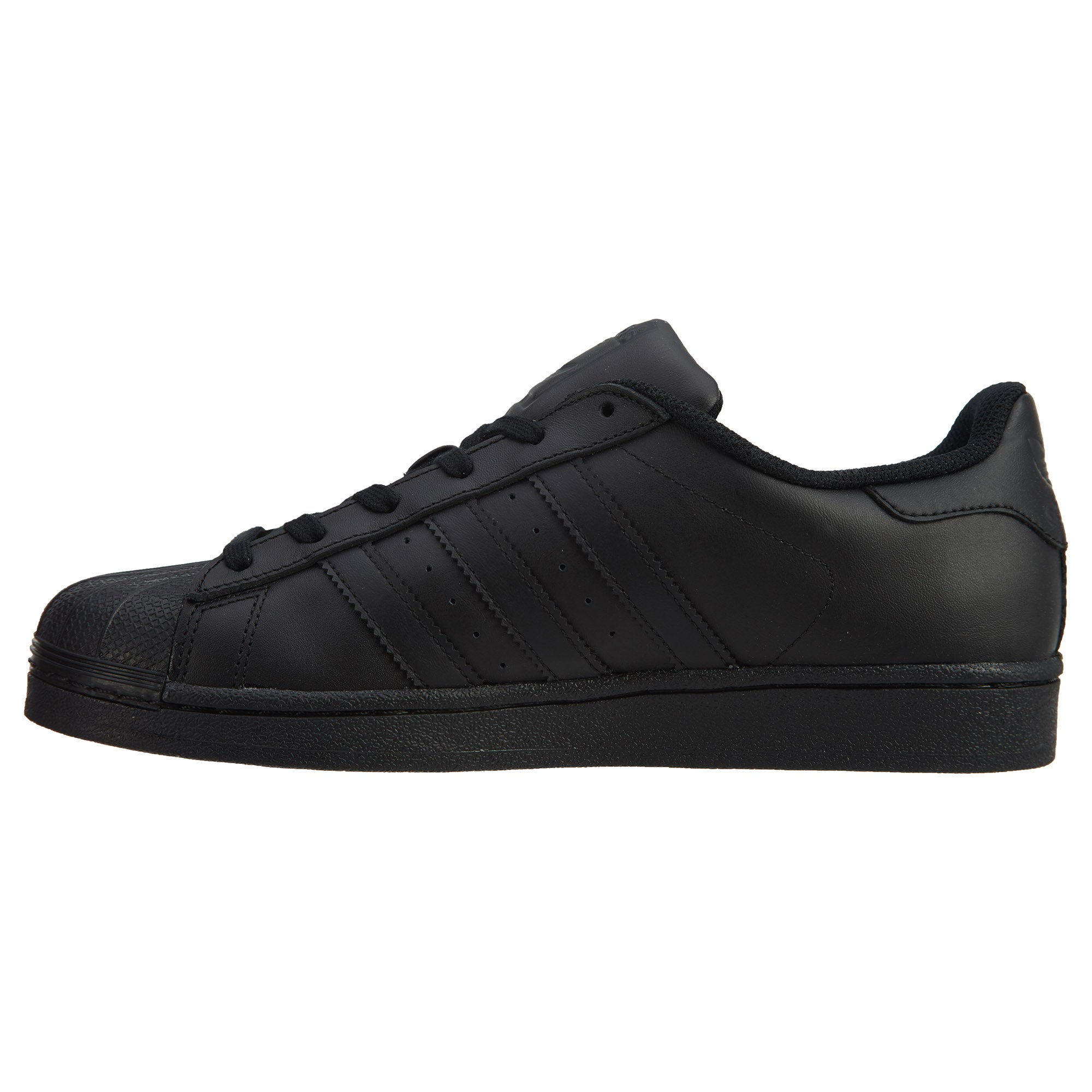Adidas Superstar Casual Sneakers -Black/Black/Black Mens Style :AF5666