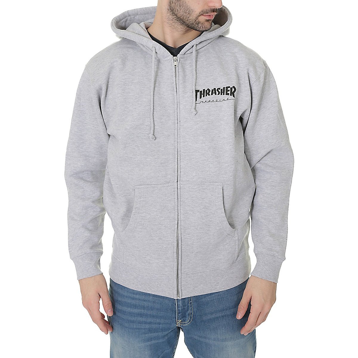 Thrasher Magazine Logo Zip Hood Mens Style : 114123
