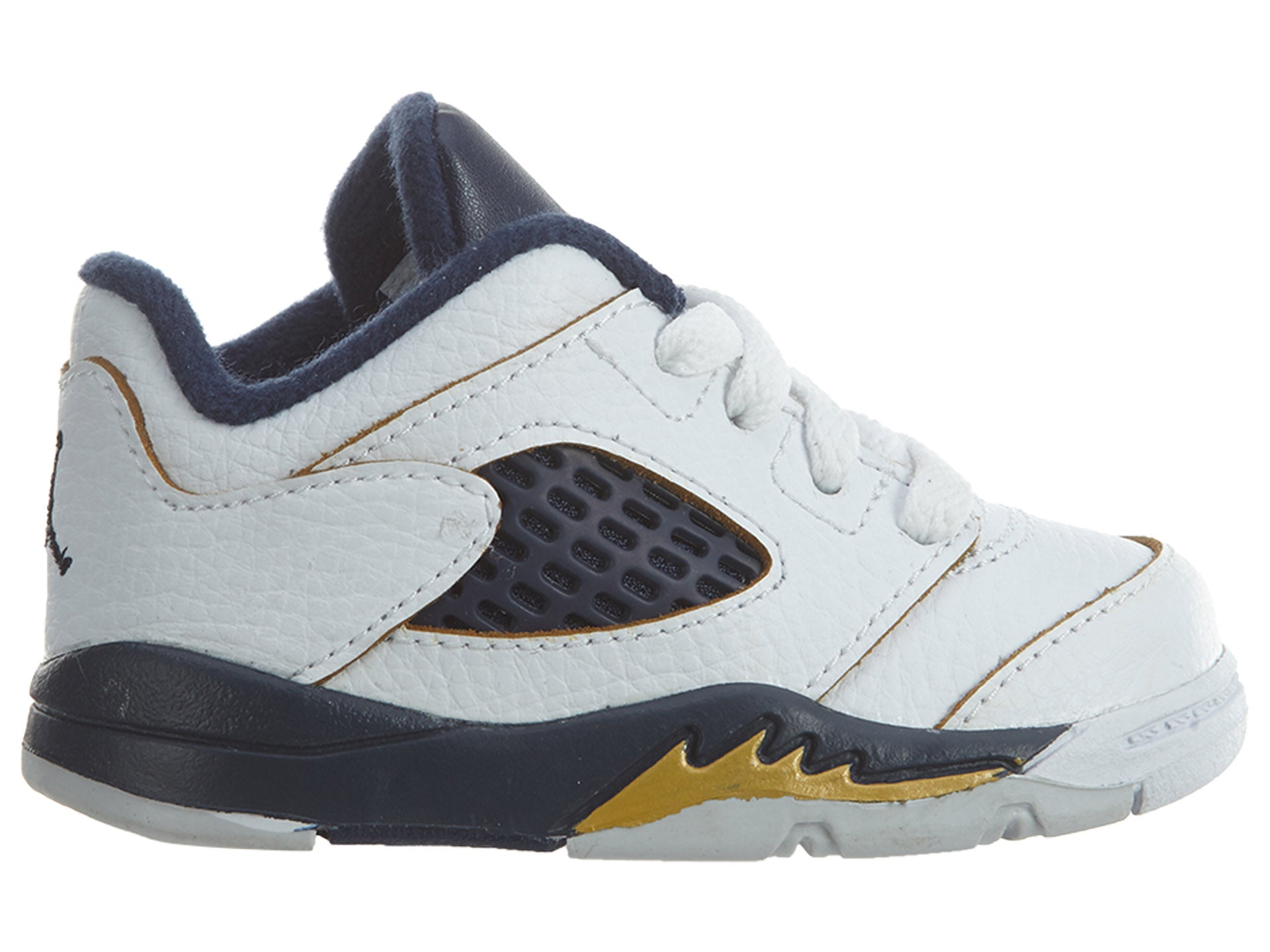Air Jordan 5 Retro Low TD Dunk From Above White/Gold Boys / Girls Style :314340