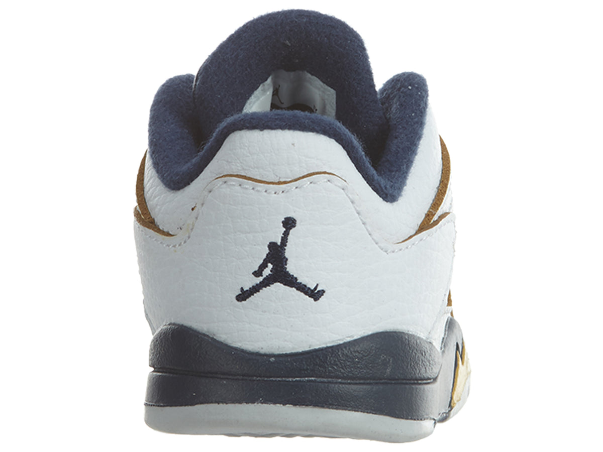 Air Jordan 5 Retro Low TD Dunk From Above White/Gold Boys / Girls Style :314340