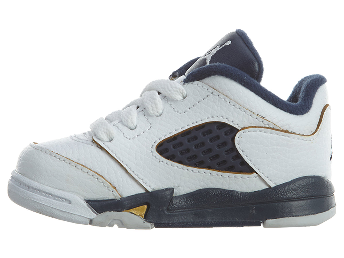 Air Jordan 5 Retro Low TD Dunk From Above White/Gold Boys / Girls Style :314340
