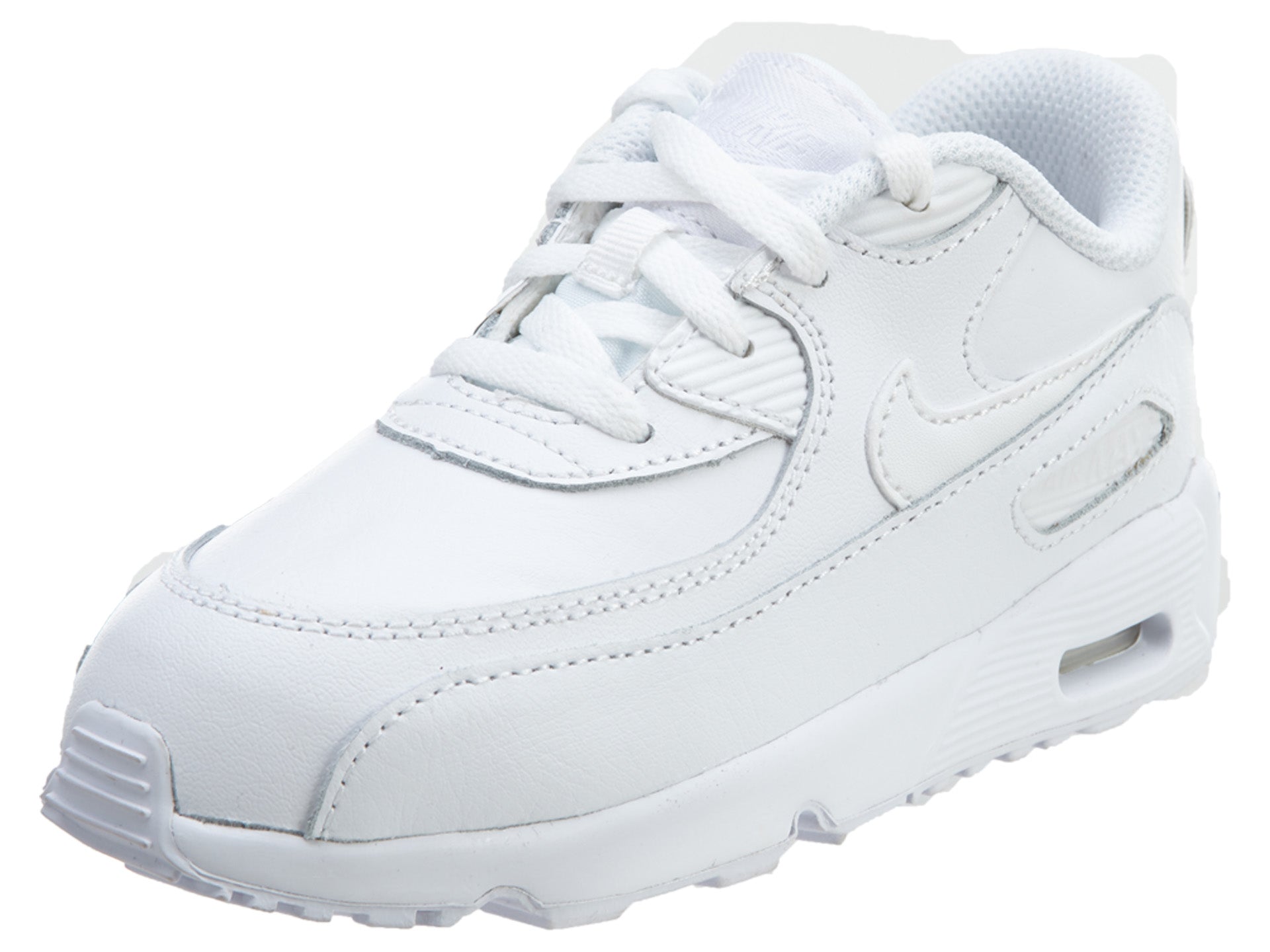 Nike Air Max 90 White Leather Casual Shoes Boys / Girls Style :833416