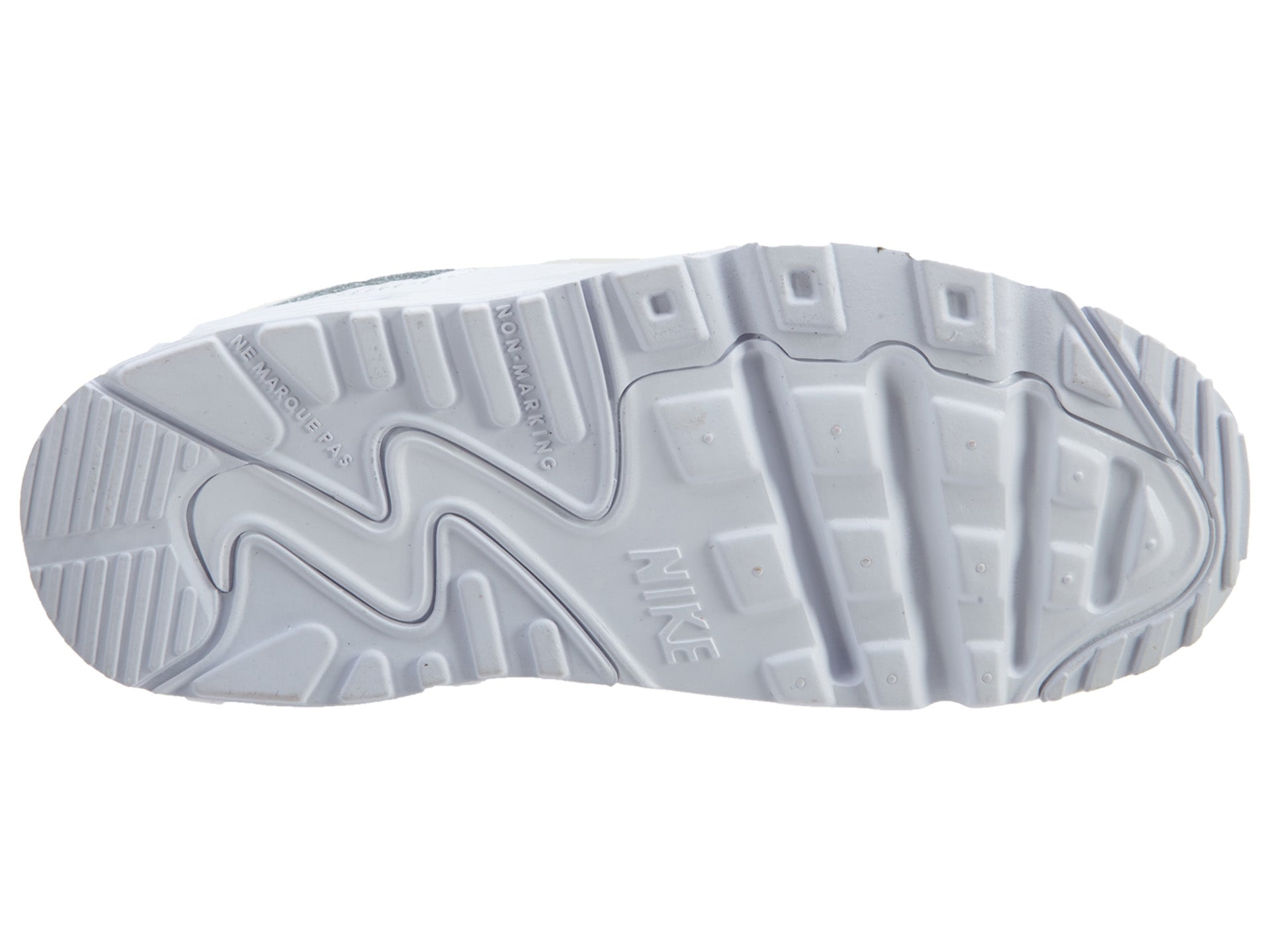 Nike Air Max 90 White Leather Casual Shoes Boys / Girls Style :833416
