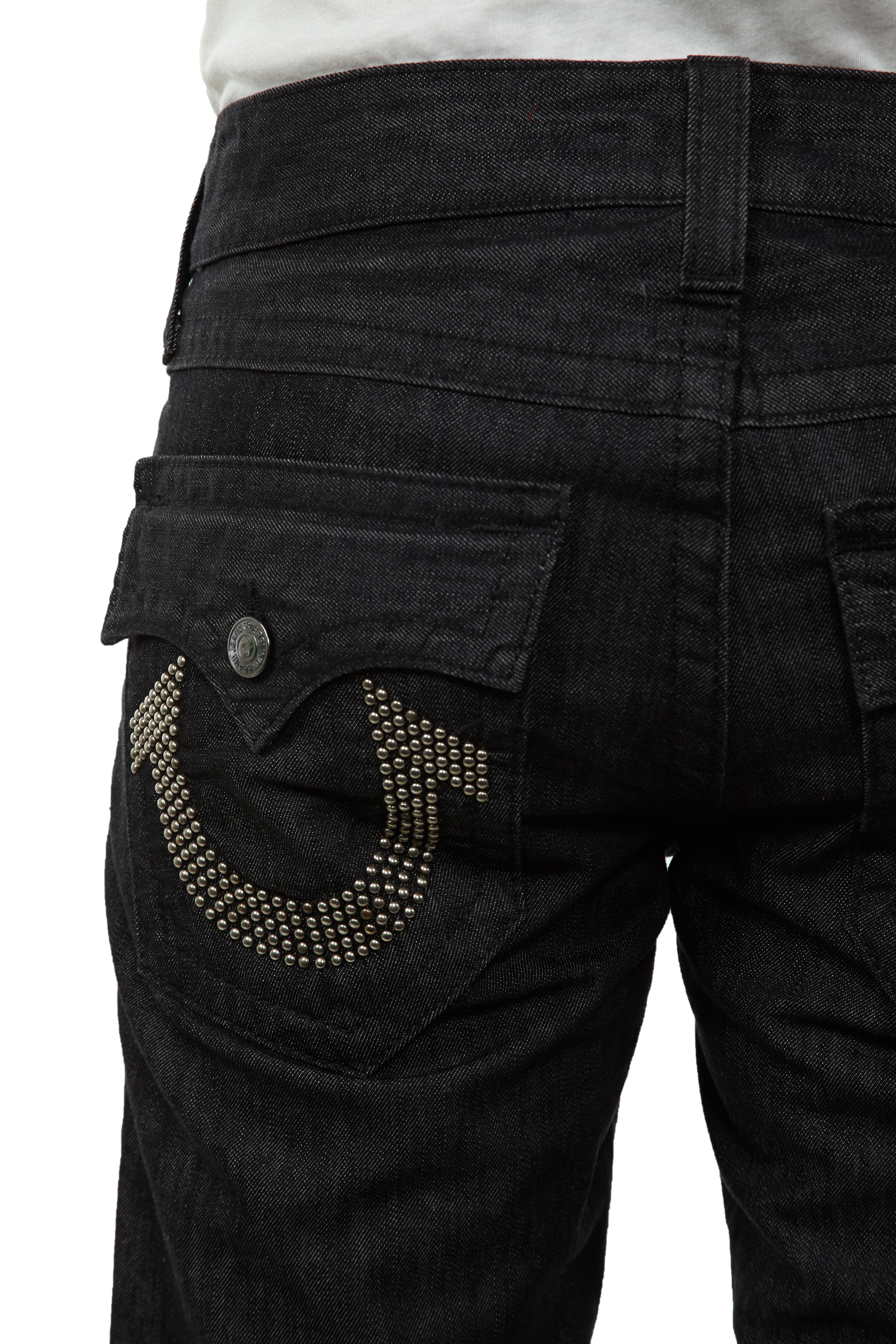 True Religion Ricky Nickel Stud Logo Jean Mens Style : Mq6859j02