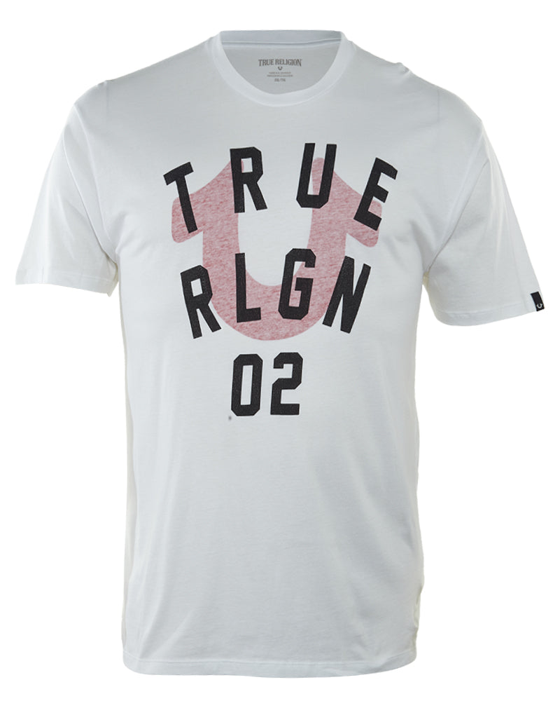 True Religion Horseshoe Pushprint Tee Mens Style : Ma451t040