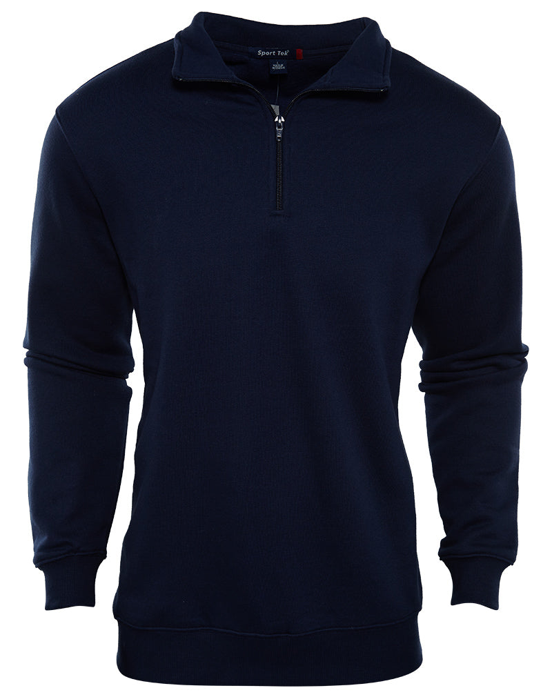 Sport-Tek Quarter Zip Collared Pullover Sweat Shirt Mens Style : St253
