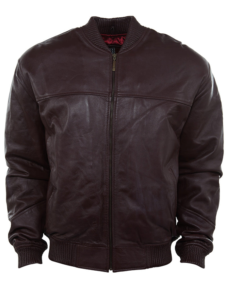 Hudson Outerwear Basic Leather Jacket Mens Style : HU00241