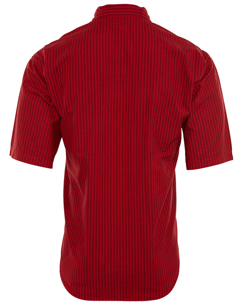 Bugle Boy Half Sleeve Trendy Dotted Stripes Button Up Shirt Mens Style : 693670