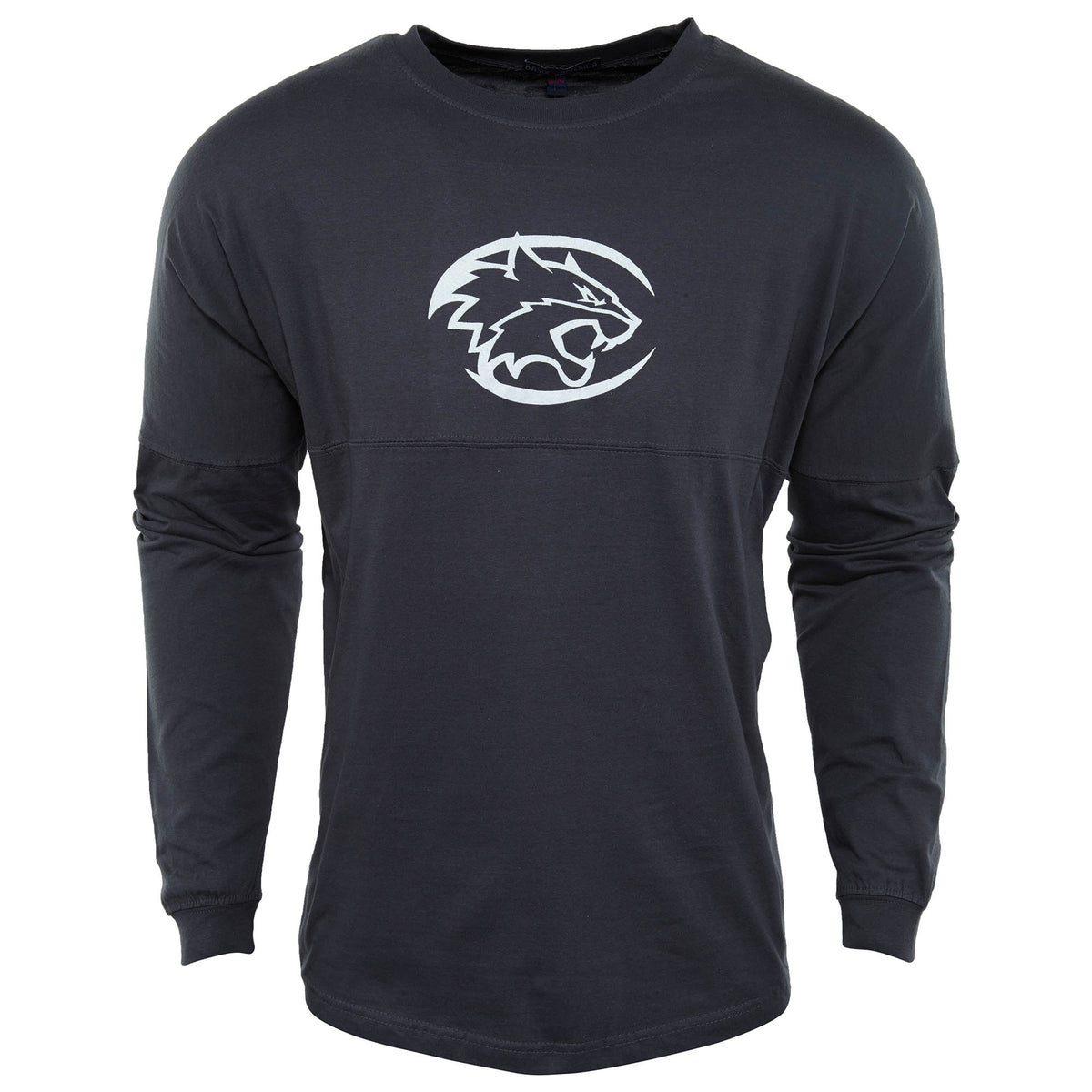 Basix Of America Mount Sinai Mustangs Long Sleeves Jumbo Crewneck T-Shirt Unisex Style : MN-5660