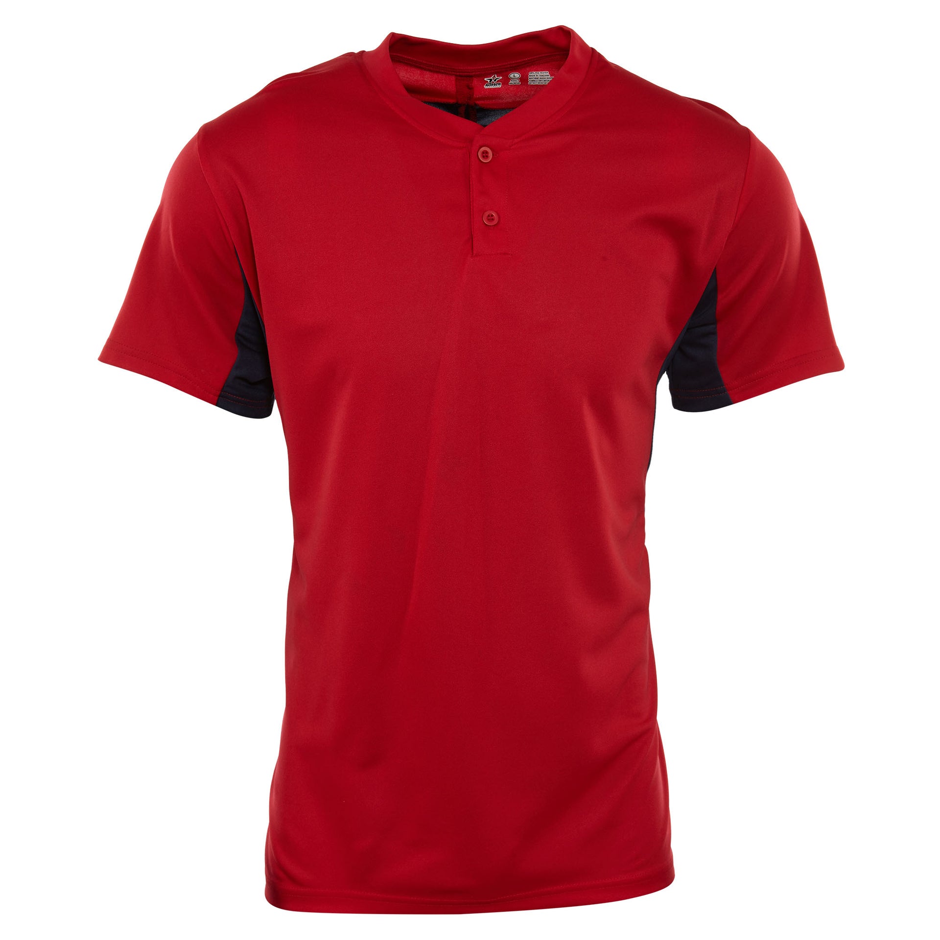 Alleson Two Button Short Sleeves Custom Baseball Jersey Mens Style : 506HC