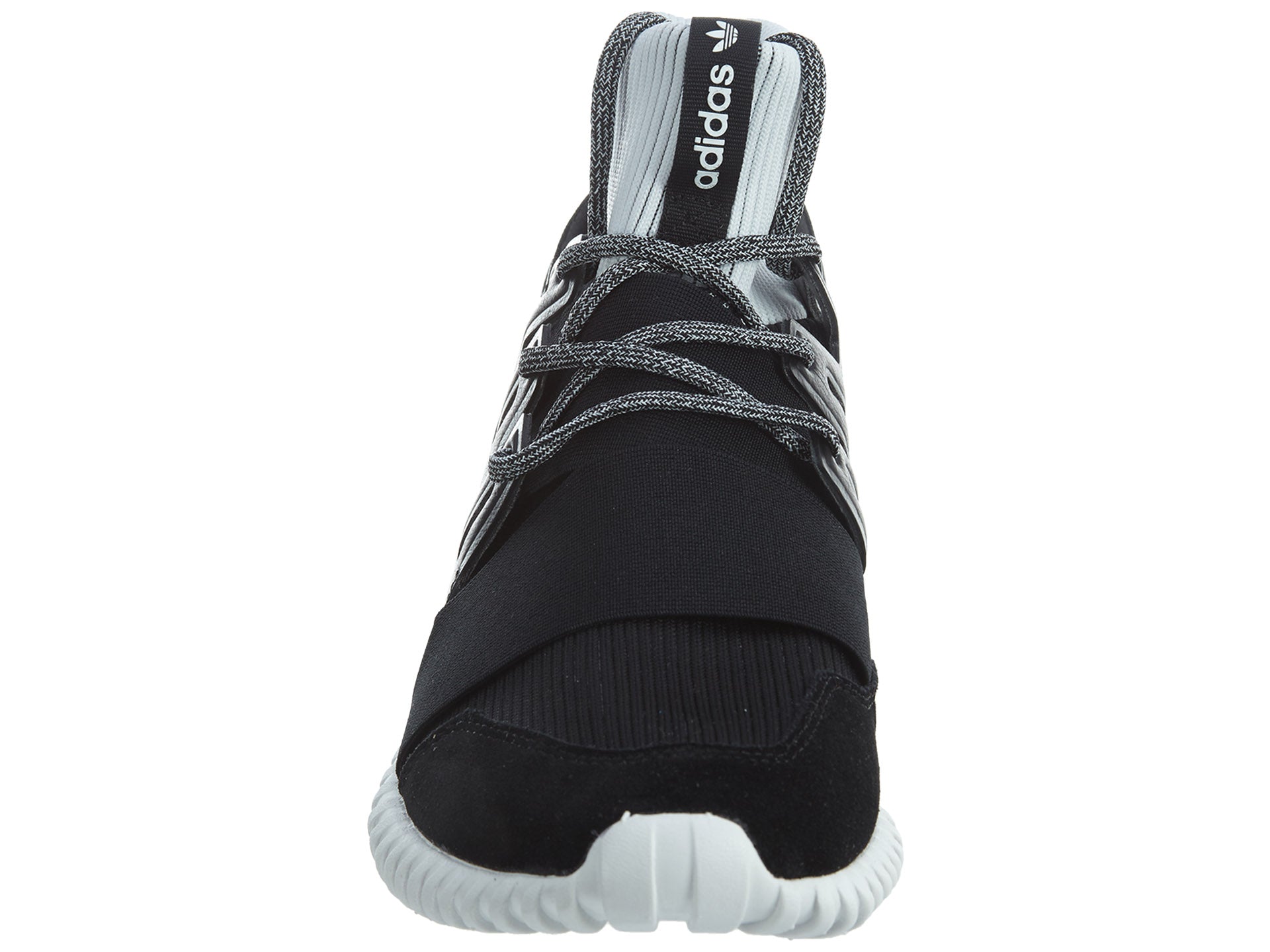Adidas Tubular Doom Mens BA7555 Black White TwoTone Knit Mens Style :BA7555