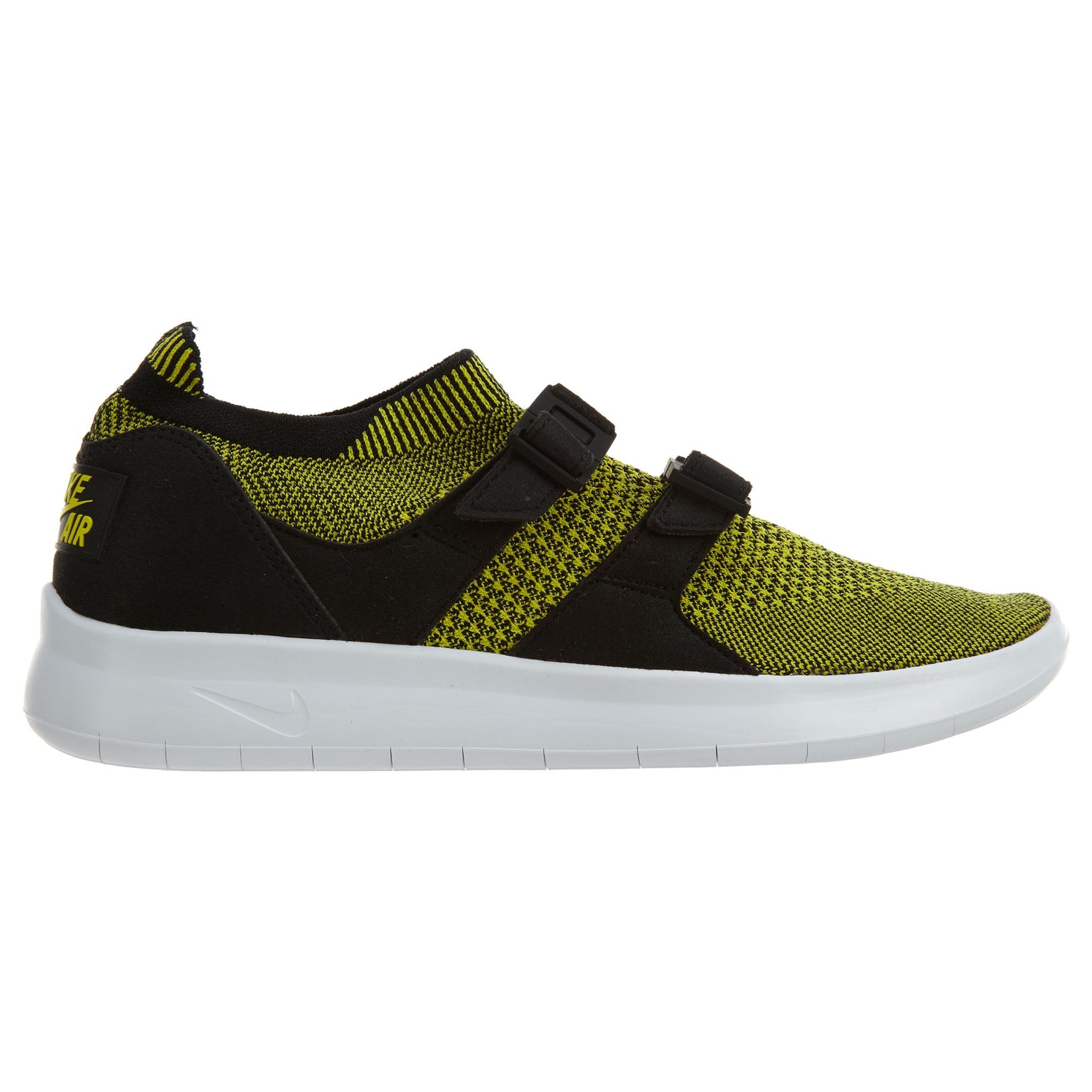 Nike Air Sockracer Flyknit Black White-Yellow Strike (Women's)