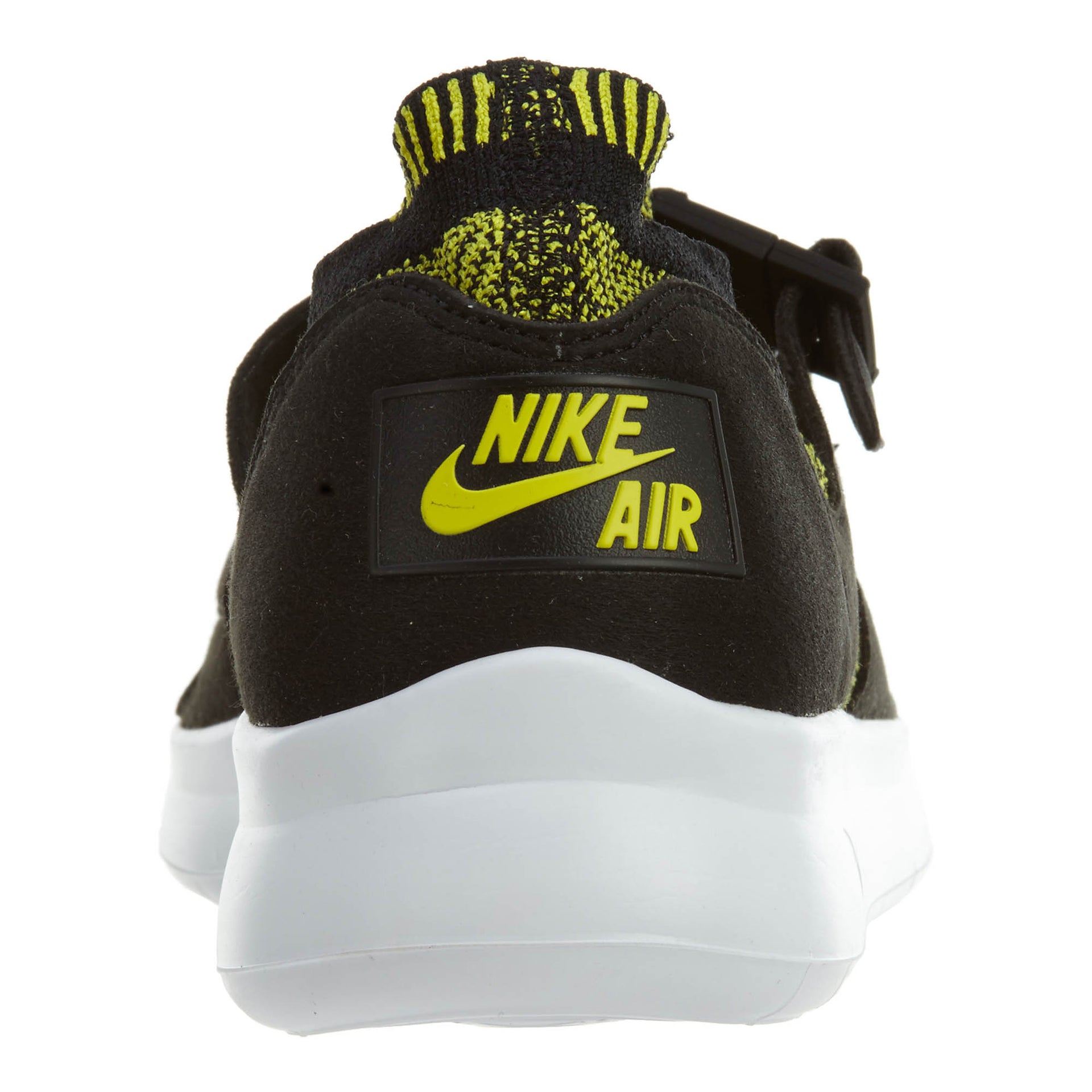 Nike Air Sockracer Flyknit Black White-Yellow Strike (Women's)