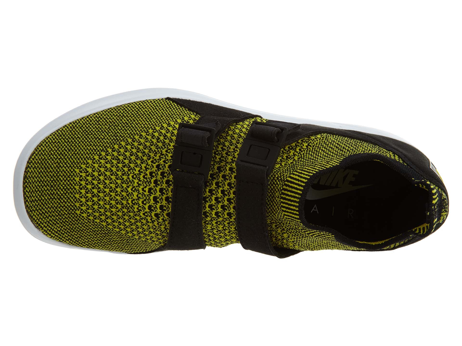 Nike Air Sockracer Flyknit Black White-Yellow Strike (Women's)
