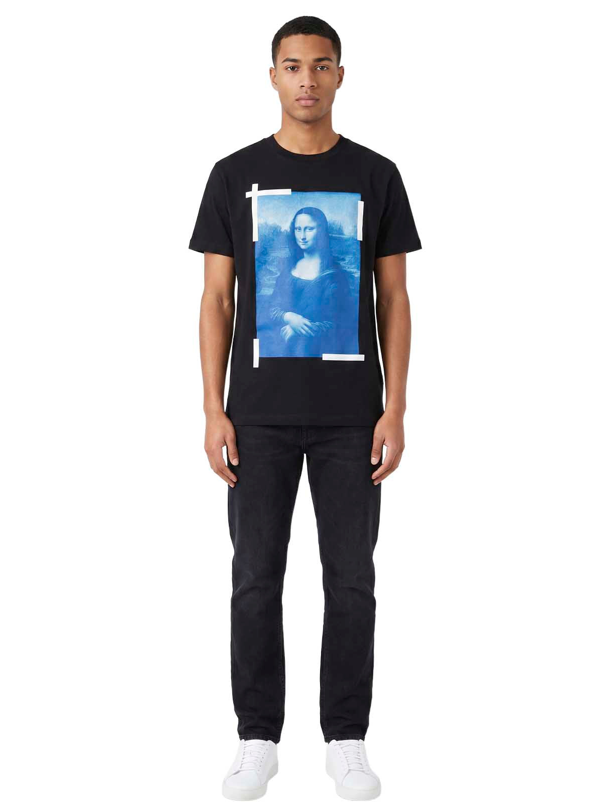 Off-white Monalisa Slim S/s Tee Mens Style : Omaa027c99jer00