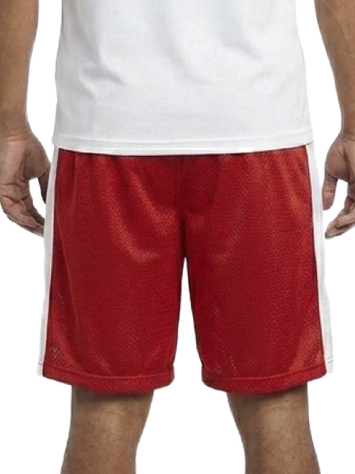 Badger Sport Athletic Meshed and Striped Shorts Mens Style : Rn
